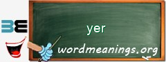 WordMeaning blackboard for yer
